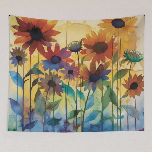 Item preview, Watercolor Sunflower Pattern designed and sold by AiFantasyArts.