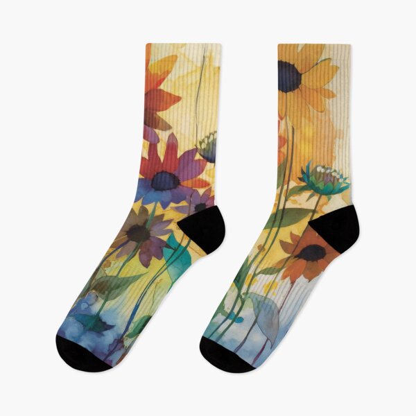 Item preview, Watercolor Sunflower Pattern designed and sold by AiFantasyArts.