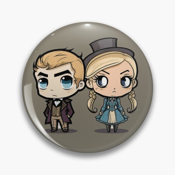 Item preview, Cute Victorian Kawaii Couple designed and sold by RoboRembrandt.
