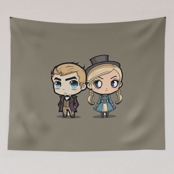 Item preview, Cute Victorian Kawaii Couple designed and sold by RoboRembrandt.
