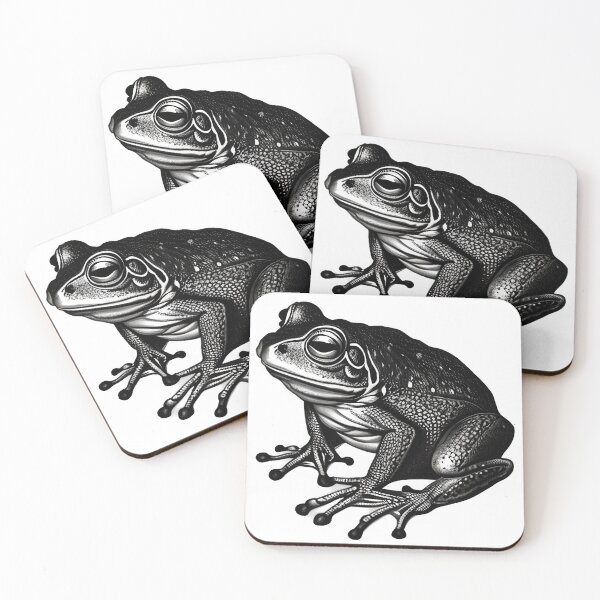 Item preview, Vintage frog black and white illustration designed and sold by MagicStrawberry.