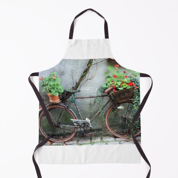Item preview, French bike with geraniums designed and sold by Pauline Cutler.