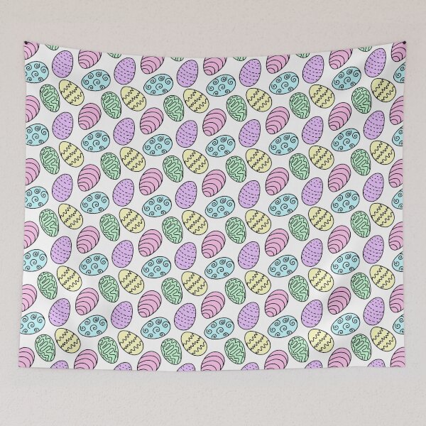 Item preview, Cute Pastel Colored Easter Eggs Holiday Doodle Design, made by EndlessEmporium  designed and sold by EndlessEmporium.