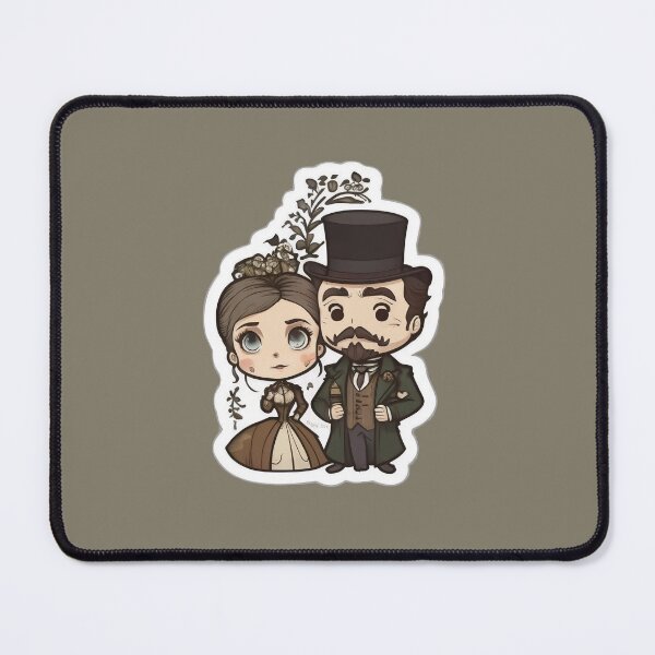 Item preview, Cute Victorian Kawaii Couple designed and sold by RoboRembrandt.