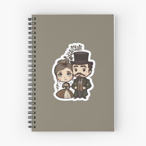 Item preview, Cute Victorian Kawaii Couple designed and sold by RoboRembrandt.
