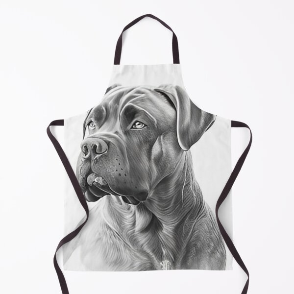 Item preview, Black and white pencil drawing of a Cane Corso designed and sold by Pencil-Art.