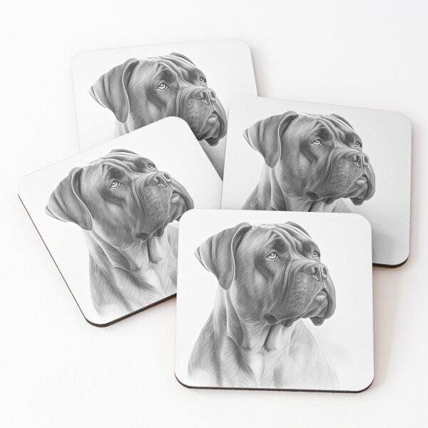 Item preview, Black and white pencil drawing of a Cane Corso designed and sold by Pencil-Art.
