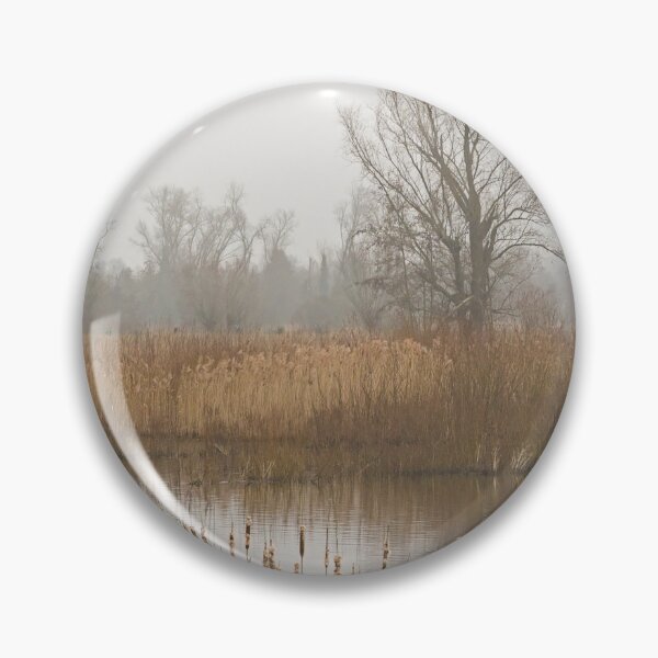 Item preview, Misty marsh landscape in Bourgoyen nature reserve, Ghent, Belgium designed and sold by xophotography.