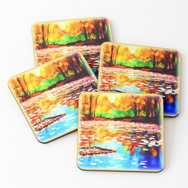 Item preview, Beautiful Bright Colored Orange Forest. Buy Now designed and sold by Health And Fitness Posts e-Store.