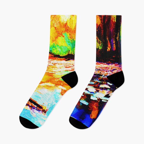 Item preview, Beautiful Bright Colored Orange Forest. Buy Now designed and sold by Health And Fitness Posts e-Store.