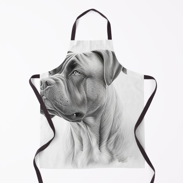 Item preview, Black and white pencil drawing of a Cane Corso designed and sold by Pencil-Art.