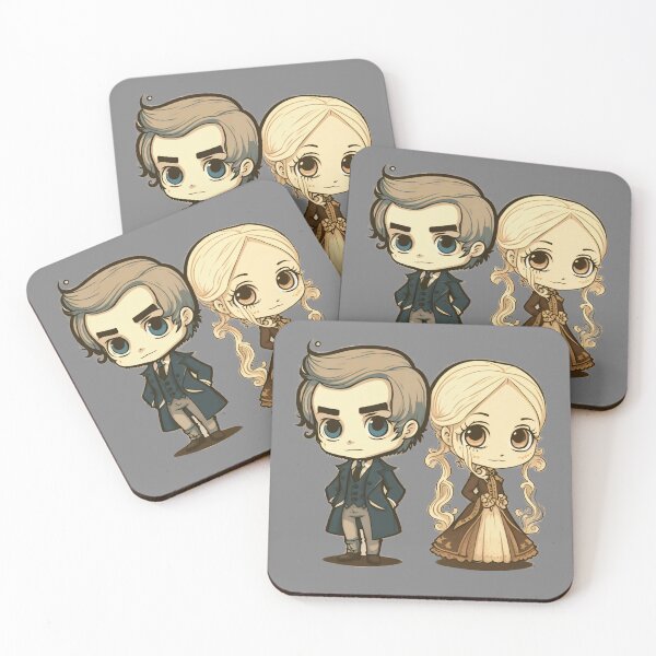 Item preview, Cute Victorian Kawaii Couple designed and sold by RoboRembrandt.