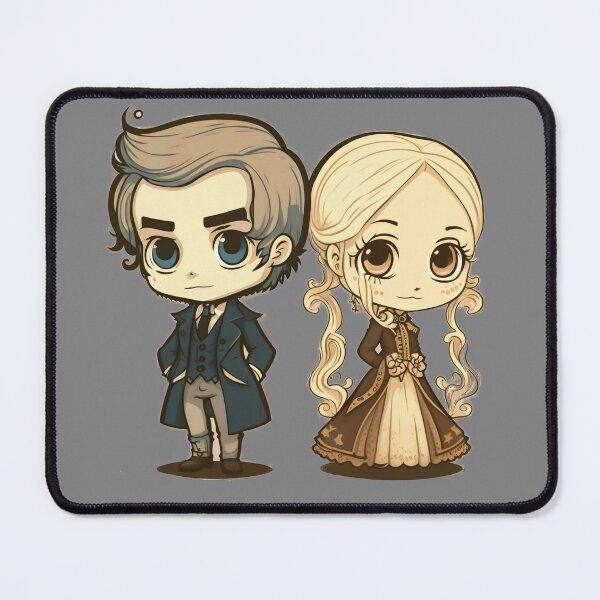 Item preview, Cute Victorian Kawaii Couple designed and sold by RoboRembrandt.