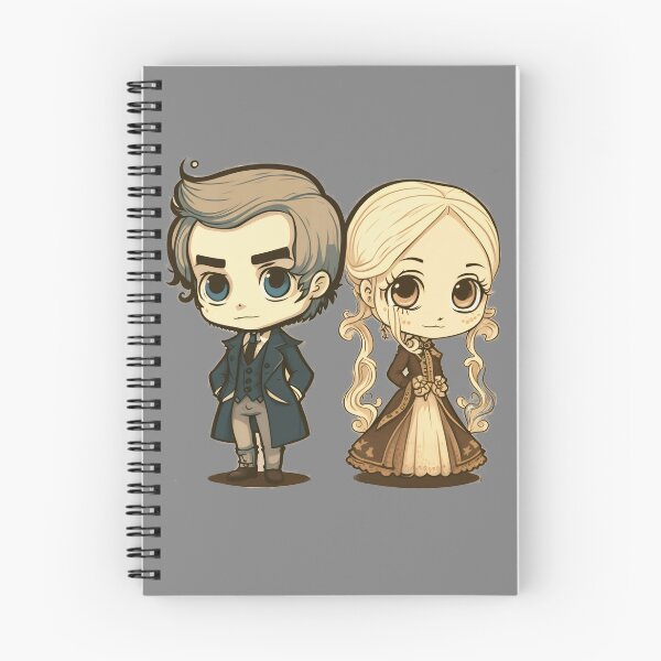 Item preview, Cute Victorian Kawaii Couple designed and sold by RoboRembrandt.