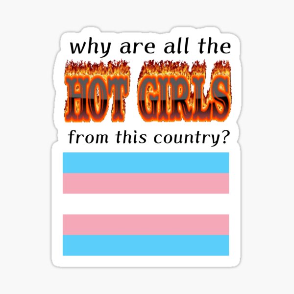 Item preview, hot girls from trans flag country designed and sold by meowmix72.
