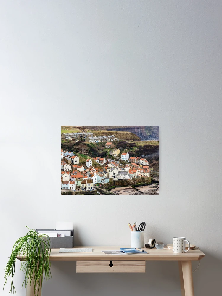 Thumbnail 2 of 3, Poster, Staithes Rooftops designed and sold by grumpykeith.