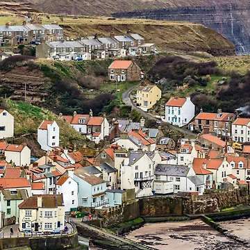 Artwork thumbnail, Staithes Rooftops by grumpykeith