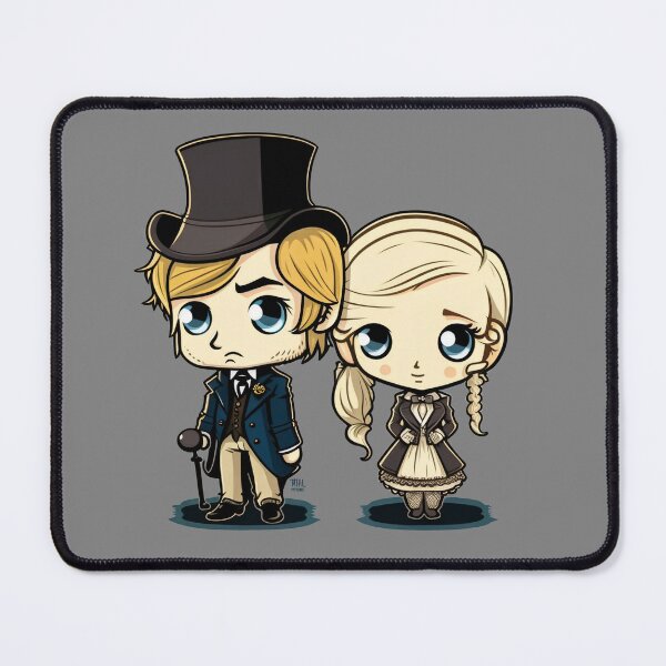 Item preview, Cute Victorian Kawaii Couple designed and sold by RoboRembrandt.