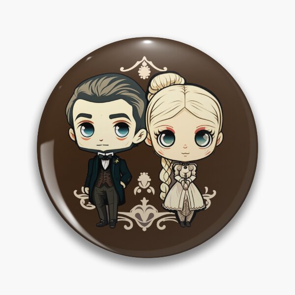 Item preview, Cute Victorian Kawaii Couple designed and sold by RoboRembrandt.