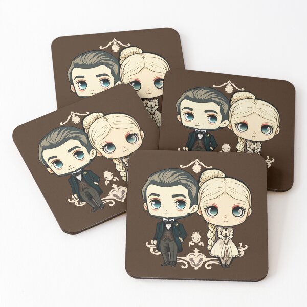 Item preview, Cute Victorian Kawaii Couple designed and sold by RoboRembrandt.