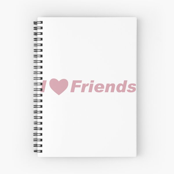 Item preview, I Heart Friends | Light Pink designed and sold by HalamoDesigns.