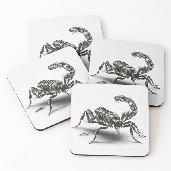 Item preview, Black and white pencil drawing of a Scorpion designed and sold by Pencil-Art.