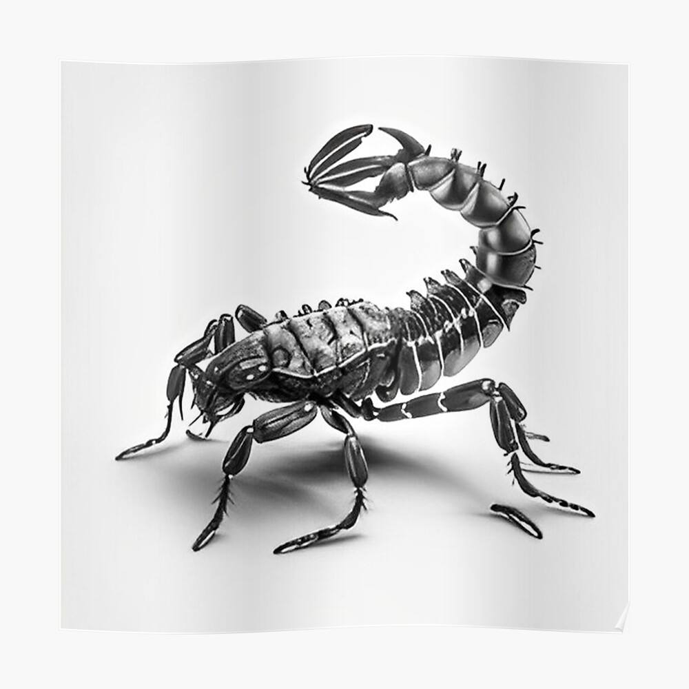 Premium Vector | Scorpion sketch vector illustration. black outline  transparent background