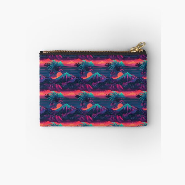Item preview, Synthwave Ocean Waves and Tropical Foliage designed and sold by Riktron.