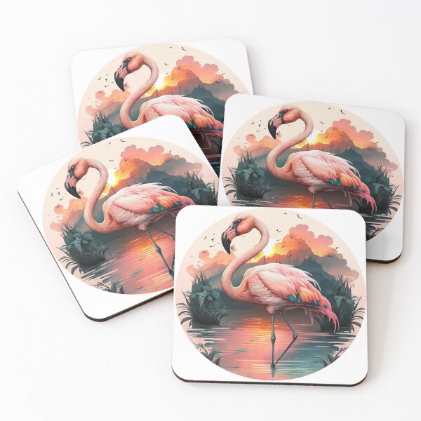 Item preview, Firing Flamingo designed and sold by ArtfulCo.