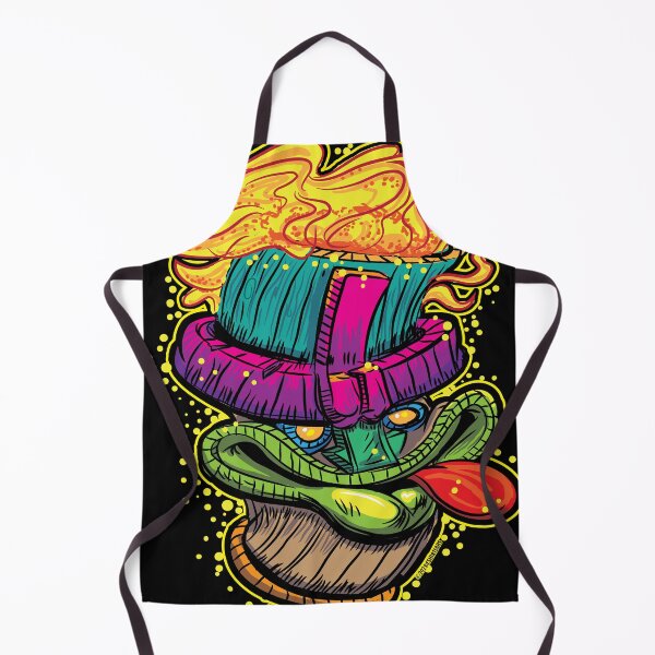 Item preview, Flaming Tiki Head with tongue out designed and sold by eShirtLabs.