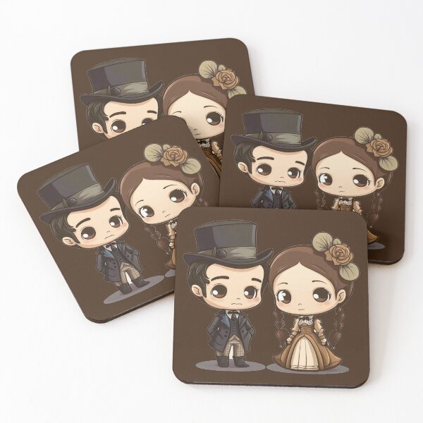 Item preview, Cute Victorian Kawaii Couple designed and sold by RoboRembrandt.