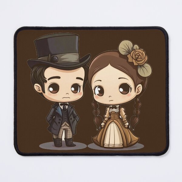 Item preview, Cute Victorian Kawaii Couple designed and sold by RoboRembrandt.