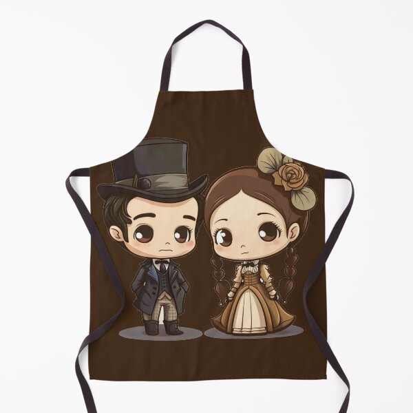 Item preview, Cute Victorian Kawaii Couple designed and sold by RoboRembrandt.