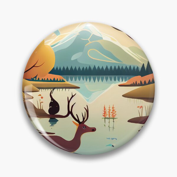 Item preview, Contemporary Animal Themed Landscape designed and sold by MTJ-Mushrooms.
