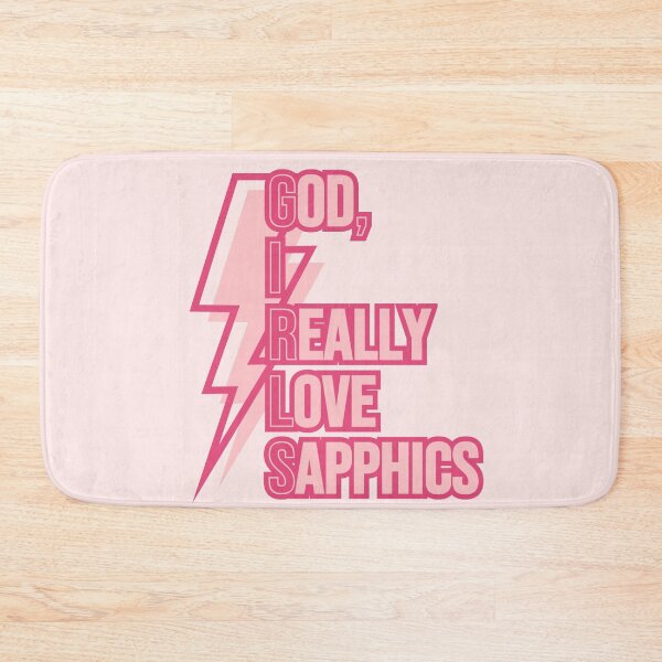 Item preview, God I Really Love Sapphics Pink Lightning designed and sold by Pink Ribbon.