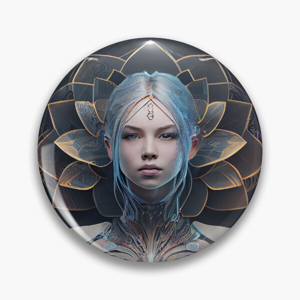 Item preview, AI Art | Cyber Lotus Girl designed and sold by Fractal-Graphic.