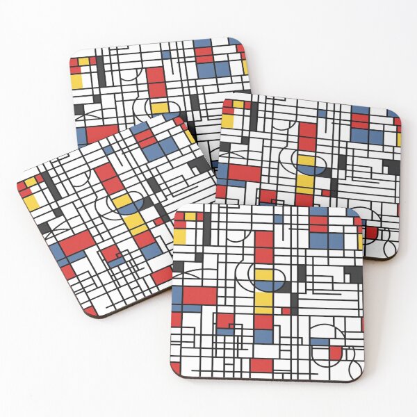 Item preview, A Mondrian-esque Modern Pattern designed and sold by Expressive Vision.