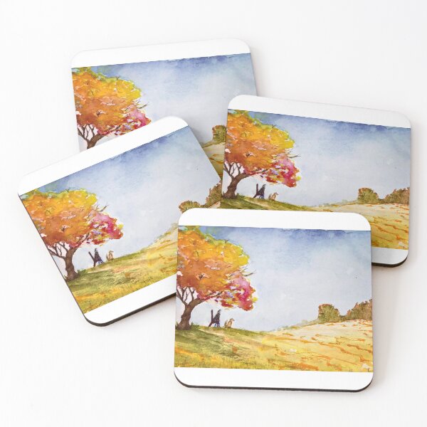 Item preview, Under a tree with a dog  designed and sold by watercolorsLiz.