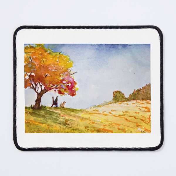 Item preview, Under a tree with a dog  designed and sold by watercolorsLiz.