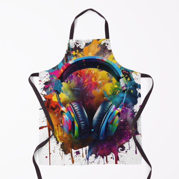Item preview, Headphones with exploding colors designed and sold by art8085.