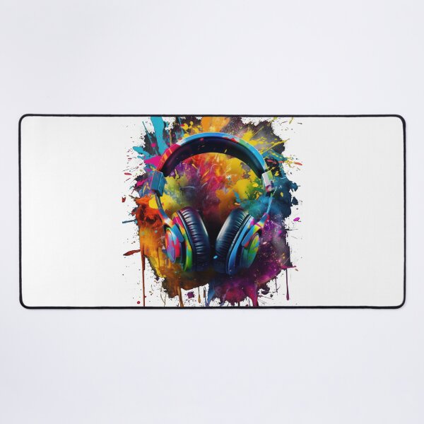 Item preview, Headphones with exploding colors designed and sold by art8085.