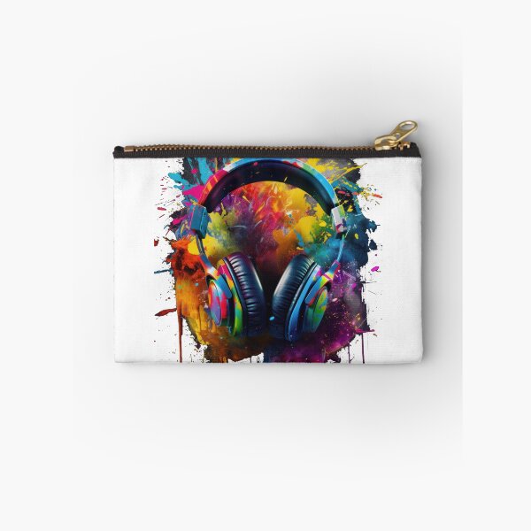 Item preview, Headphones with exploding colors designed and sold by art8085.