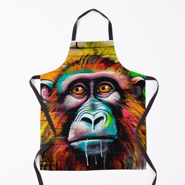 Item preview, The Uncertain Baboon | Monkey Graffiti | Animal Graffiti designed and sold by ANIMALAND DESIGN.