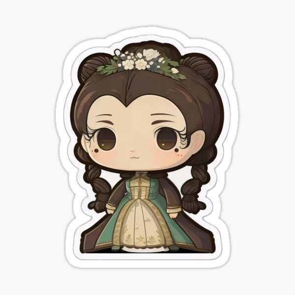 Aperçu de l'œuvre Cute Victorian Kawaii Girl créée et vendue par RoboRembrandt.