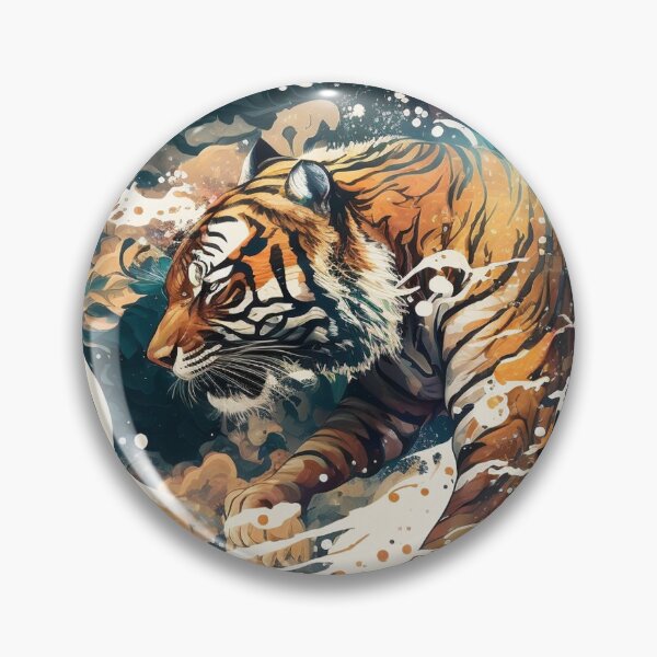 Item preview, Temperate Tiger designed and sold by ArtfulCo.