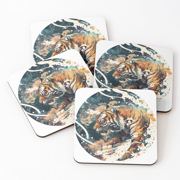 Item preview, Temperate Tiger designed and sold by ArtfulCo.