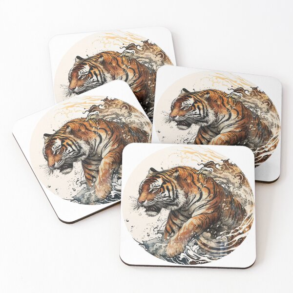 Item preview, Leaping Tiger designed and sold by ArtfulCo.