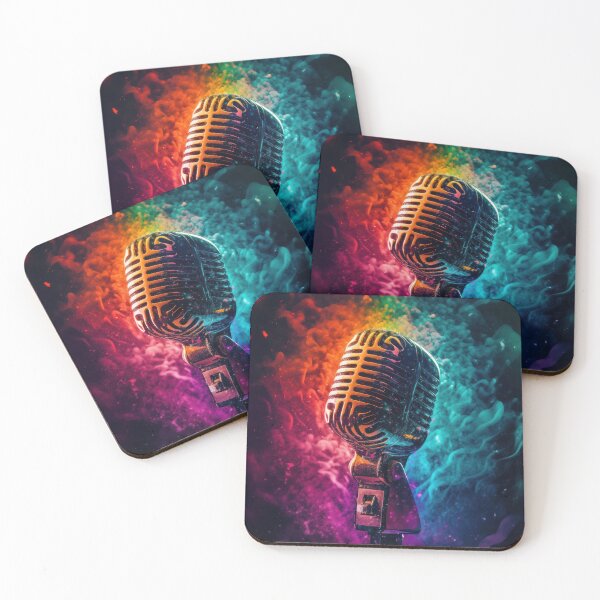 Item preview, Microphone with exploding colors  designed and sold by art8085.