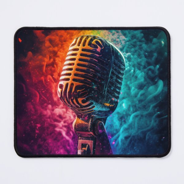 Item preview, Microphone with exploding colors  designed and sold by art8085.
