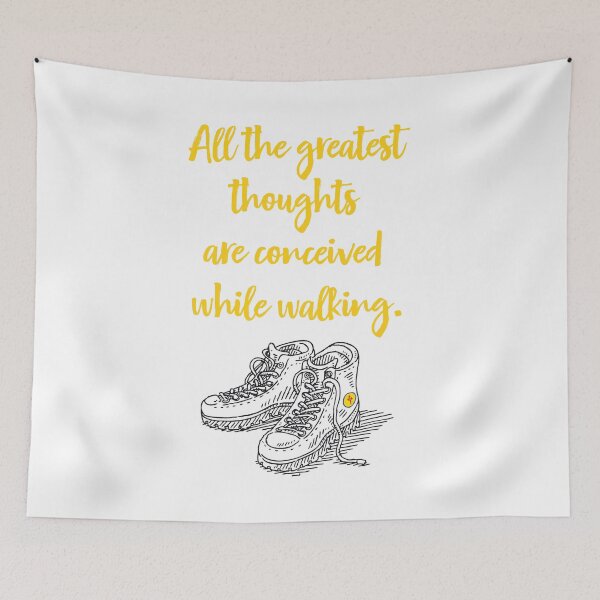 Item preview, All the greatest thoughts are conceived while walking designed and sold by cerpedani.